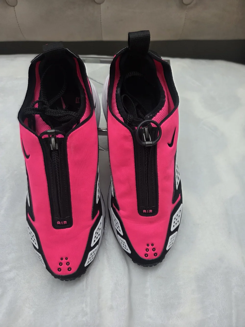 Nike Air Max Sunder Hyper Pink Y2K Zip Running Sneakers Women's Size 8.5